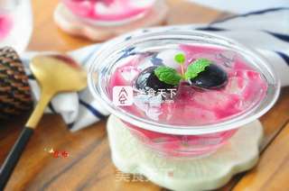 黑加仑冰粉的做法步骤:12