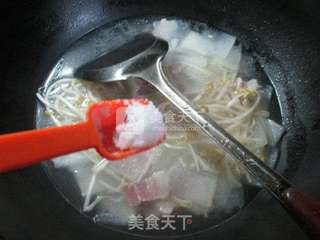 #咸肉绿豆芽冬瓜汤 的做法图解6