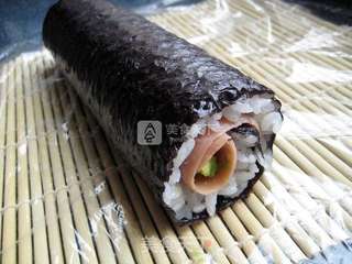 牛油果火腿寿司——两种卷法两样花色的做法步骤:18