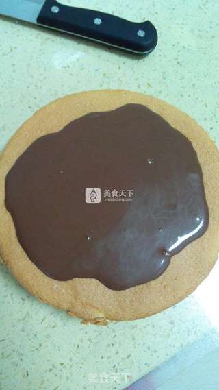 巧克力淋面蛋糕的做法步骤:18