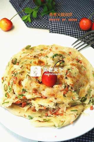 【香葱火腿油饼】的做法步骤：10