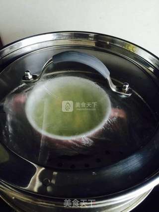 秋葵蒸蛋羹的做法步骤:11