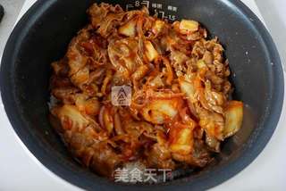 泡菜肥牛饭的做法步骤:10