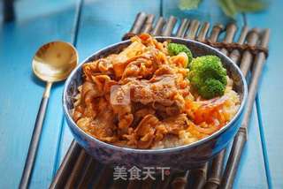 泡菜肥牛饭的做法步骤:11