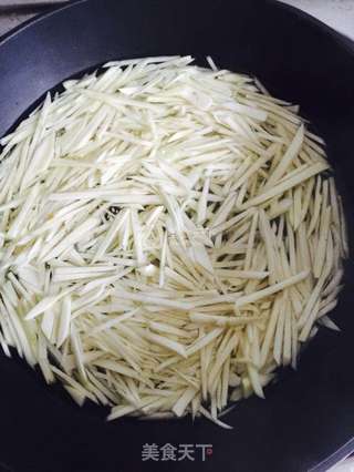 秘制茭白肉片的做法步骤:5