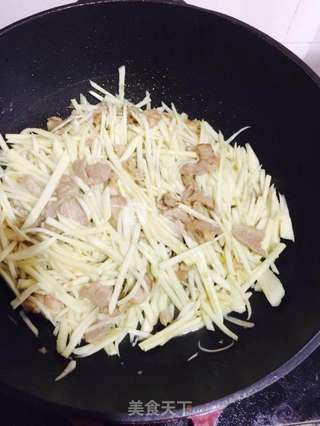 秘制茭白肉片的做法步骤:9