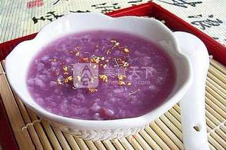 婴儿宝宝辅食——紫薯芝麻核桃粥的做法步骤:5