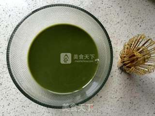 樱花抹茶慕斯的做法步骤:8