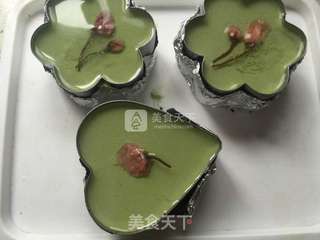 樱花抹茶慕斯的做法步骤:18