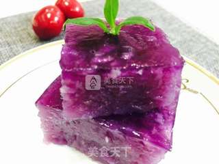 紫薯凉糕的做法步骤:8