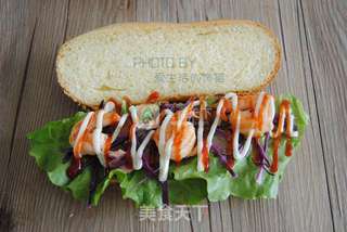 咸肉鲜虾堡的做法步骤:12