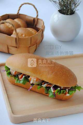 咸肉鲜虾堡的做法步骤:13