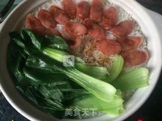 腊肠煲仔饭的做法步骤:9