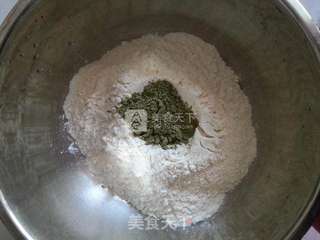 圣诞树小馒头的做法步骤:2