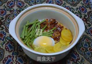 香肠煲仔饭的做法步骤:10