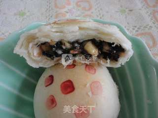 翻毛五仁月饼的做法步骤:16