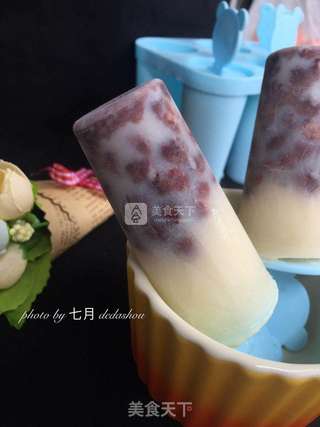 自制牛奶红豆冰棍的做法步骤:4