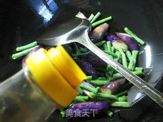 带豆炒茄子 的做法步骤：5