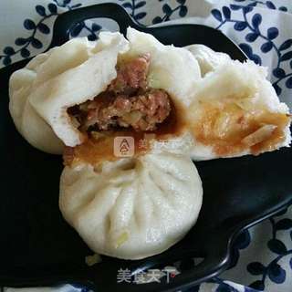 圆白菜猪肉包子的做法步骤:13