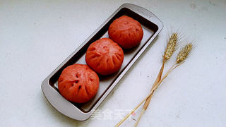 百变面食之红丝绒包子的做法步骤:17