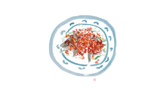 手绘食谱:湘菜馆里出镜率最高的——剁椒鱼头的做法步骤:3