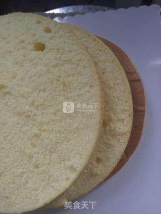 奶油水果蛋糕的做法步骤:4