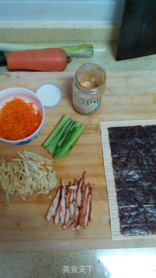 千岛鸡肉寿司的做法步骤:7