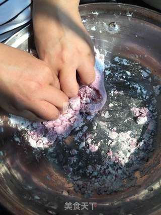 紫薯西米芋圆的做法步骤:4