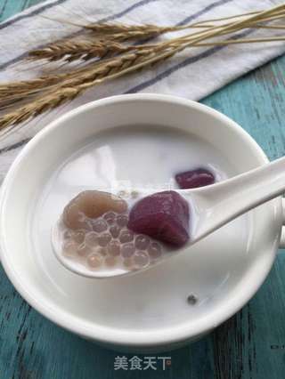 紫薯西米芋圆的做法步骤:13
