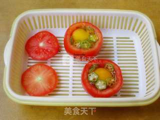 秋葵烤蛋的做法步骤:4