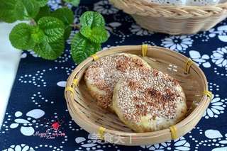 椒盐芝麻烧饼的做法步骤:18