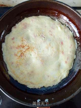圆葱火腿鸡蛋饼的做法步骤:5
