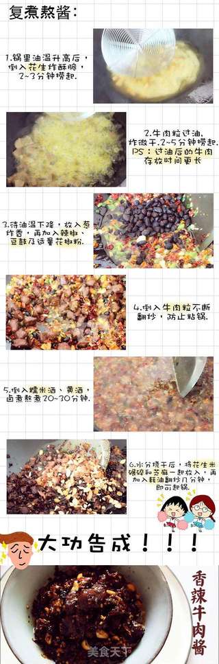 香辣牛肉酱的做法步骤:3