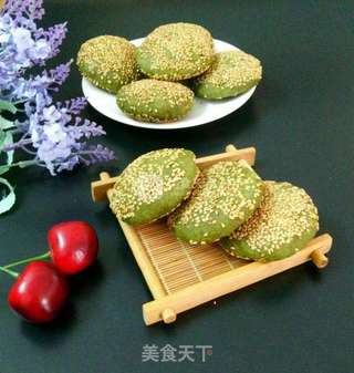 抹茶芋泥饼的做法步骤:10