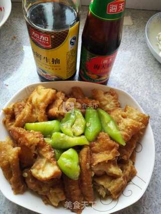 丝瓜油条的做法步骤:9