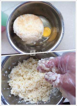 香菇土豆什锦蛋炒饭的做法步骤:15