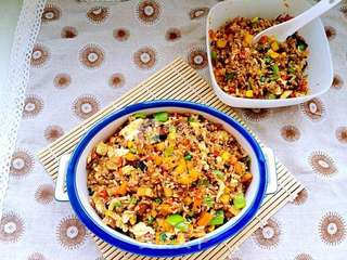 香菇土豆什锦蛋炒饭的做法步骤:20