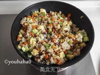 香菇酱炒饭的做法步骤:7