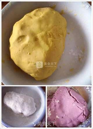 彩色芋圆的做法步骤:2