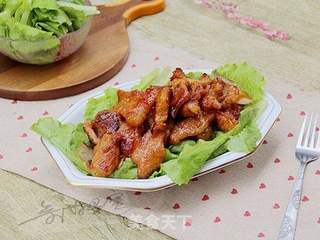 香烤猪颈肉的做法步骤:6