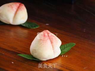 水蜜桃造型面包的做法步骤:12