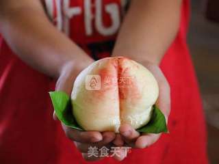 水蜜桃造型面包的做法步骤:13