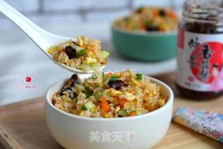 香菇酱蛋炒饭的做法步骤:10