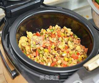 香菇什锦焖饭的做法步骤:4