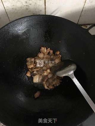 豇豆五花肉焖面的做法步骤:2