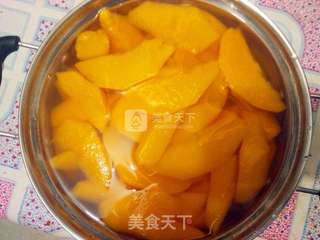 夏日冰爽饮品——黄桃罐头(又名糖水黄桃)的做法步骤:4