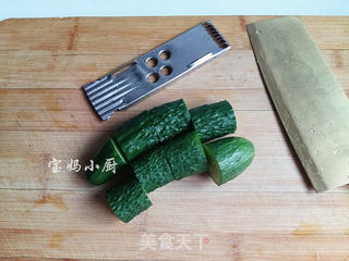 麻酱黄瓜拌粉丝的做法步骤:5