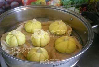 南瓜豆沙包的做法步骤:10