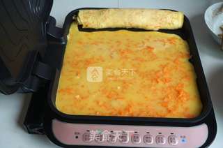胡萝卜鸡蛋饼的做法步骤:10
