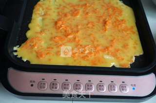 胡萝卜鸡蛋饼的做法步骤:7